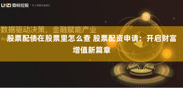 股票配债在股票里怎么查 股票配资申请：开启财富增值新篇章